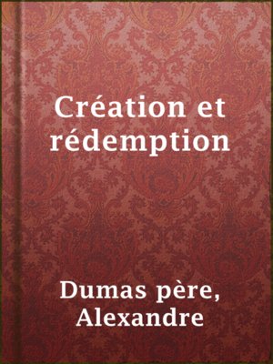 cover image of Création et rédemption